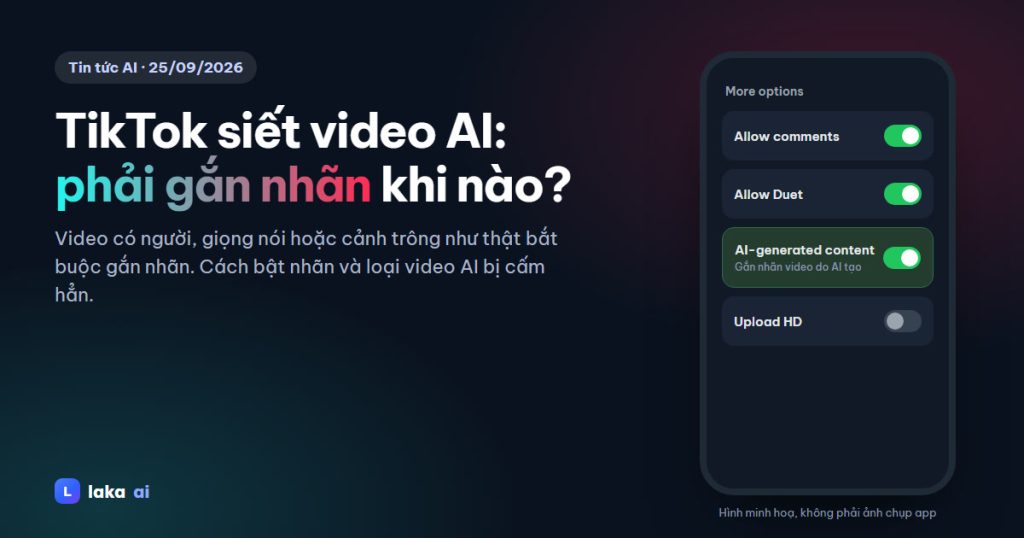 TikTok yêu cầu gắn nhãn video AI trông như thật